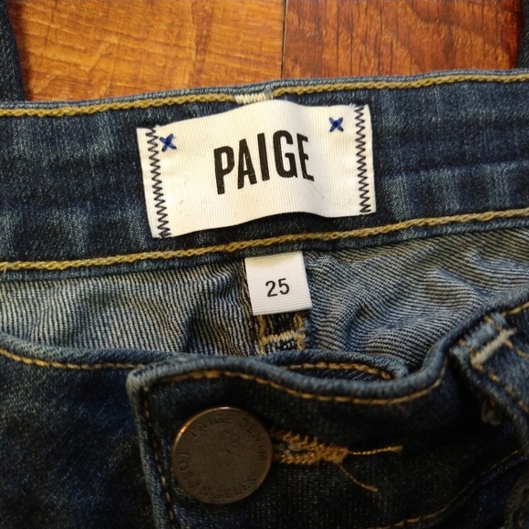 PAIGE Kylie Crop Blue Jeans Women's Size 25 - Picture 3 of 6